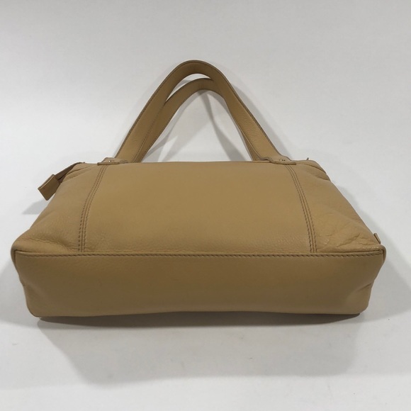 Jones New York camel colored leather handbag EUC - Picture 4 of 7